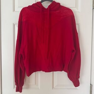 Barry’s Velour Hooded Sweatshirt, Small